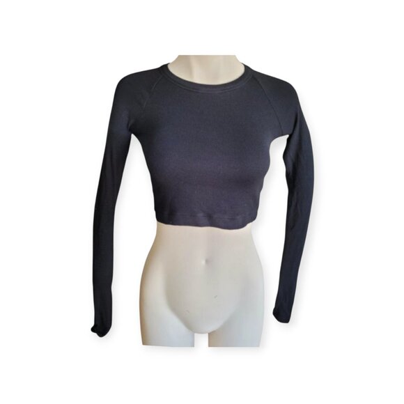 Revolve INTERMIX Black Knot Back Crop Top XS - Picture 7 of 13